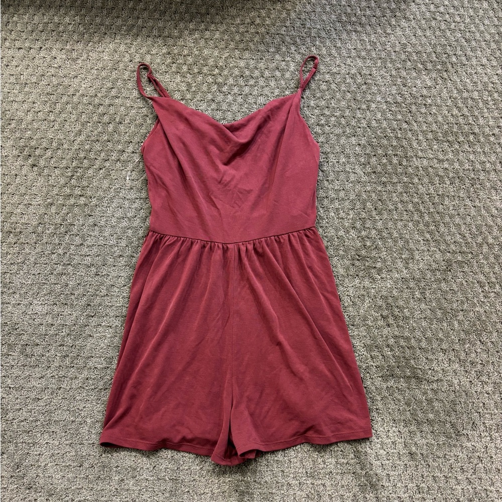 American Eagle Outfitters Maroon Romper
